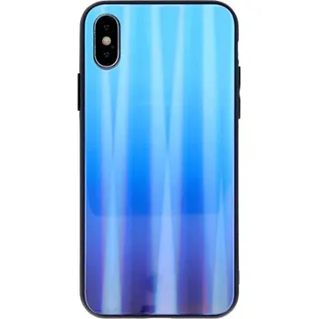 Pouzdro na mobilní telefon Kryt Samsung Galaxy A42 5G Glass case Gradient modré