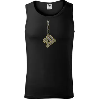 Pánské termoprádlo 20 let na krku řetěz - Tílko pánské Core - 2XL ( Černá )