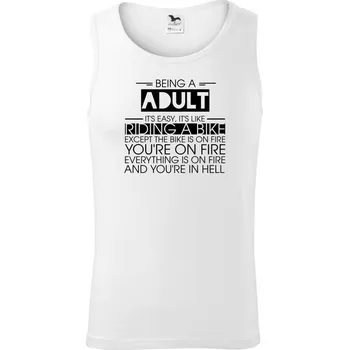 Being a adult - bike - Tílko pánské Core - 2XL ( Bílá )