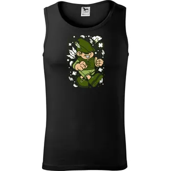 Myslivec komiks - Tílko pánské Core - 2XL ( Černá )