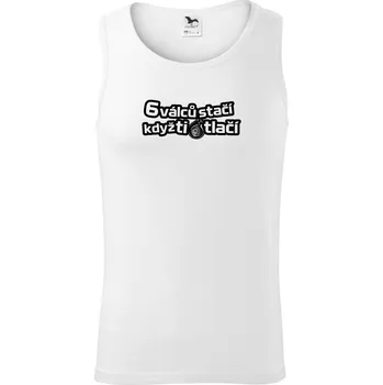 6 válců stačí, když ti turbo tlačí - Tílko pánské Core - 2XL ( Bílá )