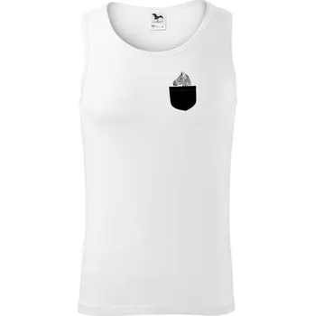 Zebra v kapse - Tílko pánské Core - M ( Bílá )