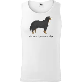 Bernese mountain dog kreslený - Tílko pánské Core - L ( Bílá )