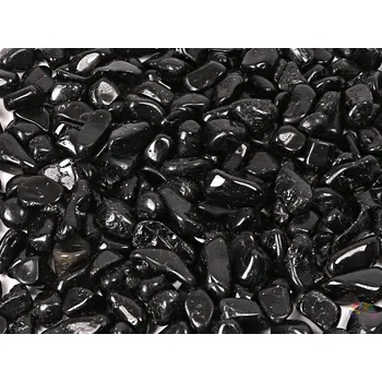 Drahý kámen Magieprirody.cz Tromlovaný kámen Turmalín skoryl S velikost 15 - 25 mm - Afrika #201 Množství: 1ks