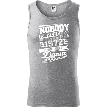 Nobody is perfect - 1972 - Tílko pánské Core - M ( Tmavě šedý melír )