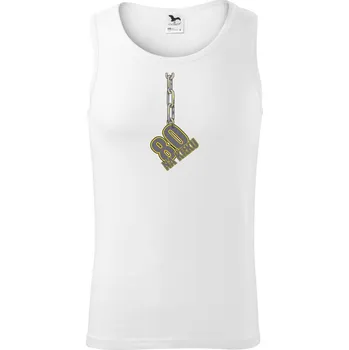 80 let na krku řetěz - Tílko pánské Core - S ( Bílá )