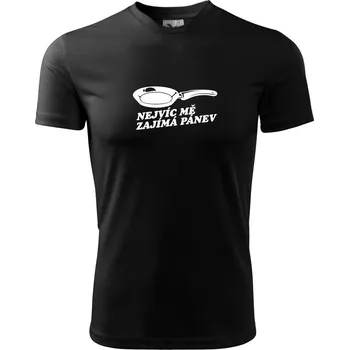 Nejvíc mě zajímá pánev - Dětské triko sportovní (dresovina) - 158 cm/12 let ( Černá )