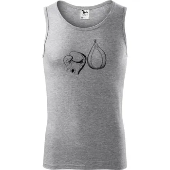 Pánské termoprádlo Boxerská hruška - Tílko pánské Core - 2XL ( Tmavě šedý melír )