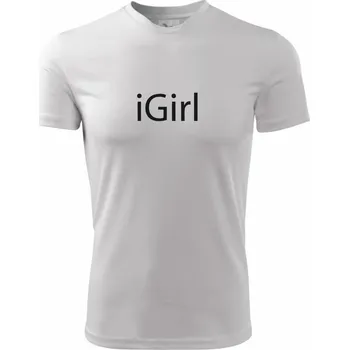 iGirl - Dětské triko sportovní (dresovina) - 158 cm/12 let ( Bílá )