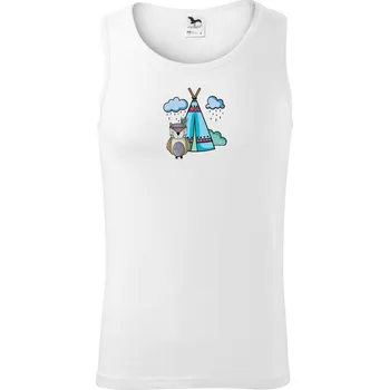 Indiánská sova - Tílko pánské Core - S ( Bílá )