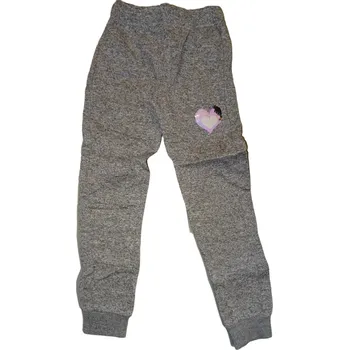 Dívčí teplejší šedé tepláky se přeměňovacím srdíčkem 122