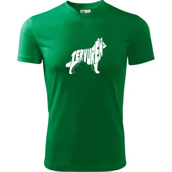 Chlapecké tričko Belgický ovčák - Dětské triko sportovní (dresovina) - 146 cm/10 let ( Středně zelená )