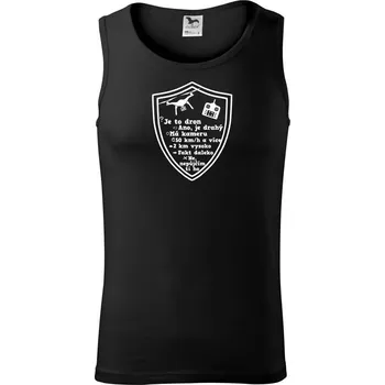 Dron otázky - Tílko pánské Core - 2XL ( Černá )