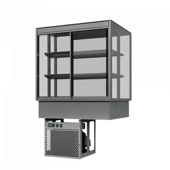 Vinotéka CUBUS S 1200 × 700 × 500 chl. vitrína obslužná, 500 mm (1 police