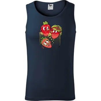 Jahody v šampaňském (Pecka design) - Tílko pánské Core - L ( Námořní modrá (velmi tmavá - téměř černá) )