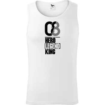 Hero, Legend, King x Queen 2008 - Tílko pánské Core - XL ( Bílá )