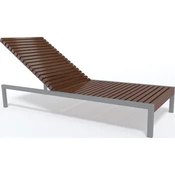 Zahradní lehátko HTI Lehátko Sia KA-H1005 Typ ukotvení: dlouhé (k zabetonování), Barva konstrukce: kovářská čerň, Verze výrobku: s područkou