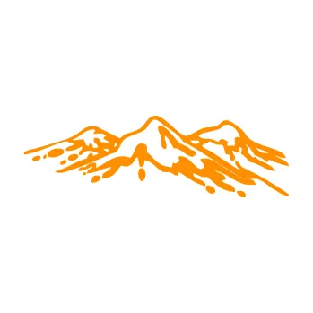 Samolepící dekorace Krajina hory 005 pravá (06 - oranžová) SAMOLEPKA NA AUTO, NÁLEPKA, FÓLIE, POLEP, TUNING, VLASTNÍ TEXT, TISK, AUTOSAMOLEPKY.cz, POLEPY, OBRÁZEK, LOGO, 3D STICKERS