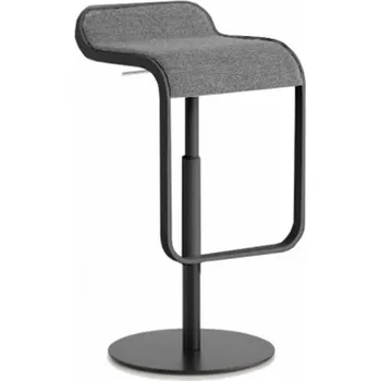 Jídelní židle La Palma Barová židle Lem S79 / píst v barvě - čalouněná Podnož: práškový lak černý - black power c (N), Sedák: látka - Fabrics (Cat A,B,C,D)