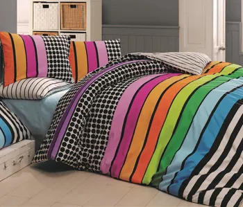 Ložní povlečení Brotex Stripes Duo 140 x 200, 70 x 90 cm zipový uzávěr