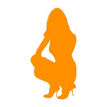 Polep vozidla Erotická žena 009 levá (06 - oranžová) SAMOLEPKA NA AUTO, NÁLEPKA, FÓLIE, POLEP, TUNING, VLASTNÍ TEXT, TISK, AUTOSAMOLEPKY.cz, POLEPY, OBRÁZEK, LOGO, 3D STICKERS