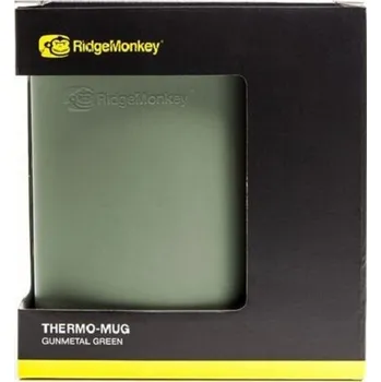 Termohrnek RidgeMonkey ThermoMug Gunmetal 400 ml zelený