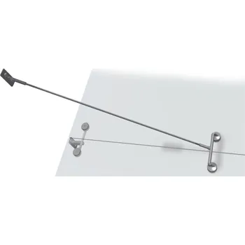 Stříška nad vchodové dveře Táhlo, spodní kotvení- Sada zdvojená závěsné stříšky