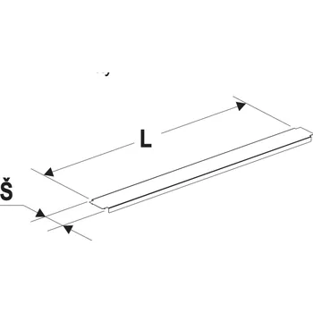 soklová lišta Krycí lišta gondoly 60/800
