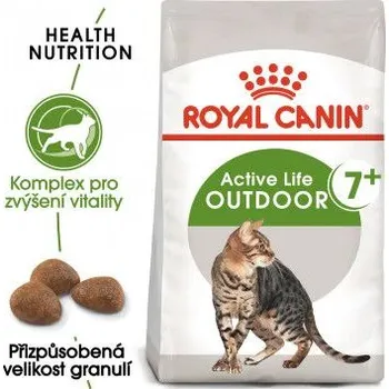 Krmivo pro kočku Royal Canin Outdoor 7+ granule pro stárnoucí kočky s častým pohybem venku 2kg