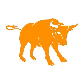 Samolepící dekorace Býk 004 pravá (06 - oranžová) SAMOLEPKA NA AUTO, NÁLEPKA, FÓLIE, POLEP, TUNING, VLASTNÍ TEXT, TISK, AUTOSAMOLEPKY.cz, POLEPY, OBRÁZEK, LOGO, 3D STICKERS