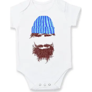 Kojenecké oblečení Hipster - Body kojenecké s krátkým rukávem - Krátký r. do 3 měs ( Bílá )