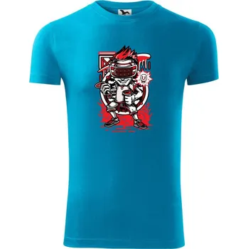 Pánské tričko Hráč virtualní reality - Viper FIT - Pánské zůžené tričko - L ( Světlý tyrkys )