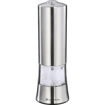 Mlýnek na koření Elektrický Mlýnek na sůl GERA nerezový 18 cm - Zassenhaus (GERA mlýnek na sůl elektrický nerez 18 cm - Zassenhaus)