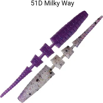 Umělá nástraha Gumová nástraha Crazy Fish Polaris 6,8cm 51D Milky way Floating (8ks)