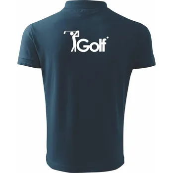 Pánská košile Golfista - Polokošile pánská Pique Polo 203 - 4XL ( Námořní modrá (velmi tmavá - téměř černá) )