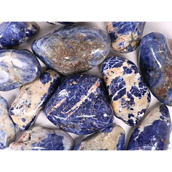 Drahý kámen Magieprirody.cz Tromlovaný kámen Sodalit JUMBO XL velikost 70 - 110 mm - Brazílie #217 Množství: 1ks