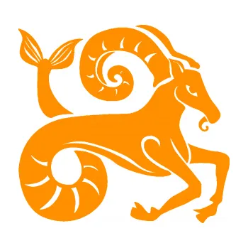 Samolepící dekorace Kozoroh 005 pravá (06 - oranžová) SAMOLEPKA NA AUTO, NÁLEPKA, FÓLIE, POLEP, TUNING, VLASTNÍ TEXT, TISK, AUTOSAMOLEPKY.cz, POLEPY, OBRÁZEK, LOGO, 3D STICKERS