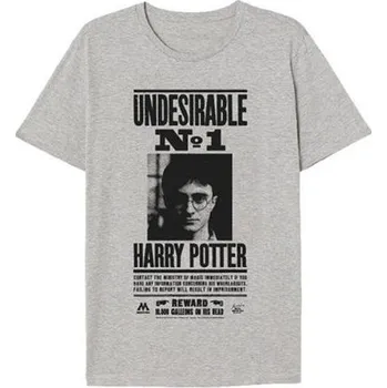Chlapecké tričko E Plus M Tričko krátký rukáv Harry Potter Nežádoucí světle šedé bavlna 140 cm