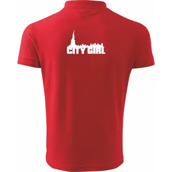 Pánská košile Citygirl - Polokošile pánská Pique Polo 203 - 4XL ( Červená )