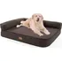 Pelíšek pro psa Brunolie Odin M 100 x 12 x 80 cm tmavě hnědý