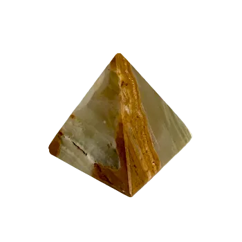 Drahý kámen Top textil Onyx Pyramida malá