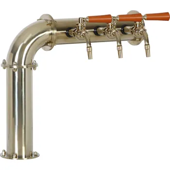 Příslušenství pro výčepní zařízení Varia-Plus Výčepní stojan L3 zlatý komplet kohouty kulové ROYAL medailony LED čelní přímé dochlazení kohoutů