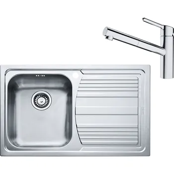 Nerezový dřez Franke SET N83 nerezový dřez LLX 611/2 +FC dřezová baterie FC 3055.031 free_delivery