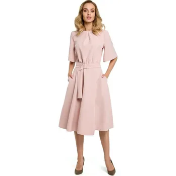 Dámské šaty M396 Šaty - pudrové EU XL