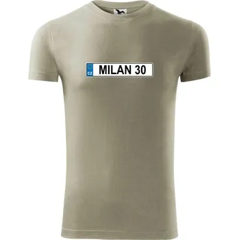 Pánské tričko SPZ Milan 30 - Viper FIT - Pánské zůžené tričko - 2XL ( Light khaki )