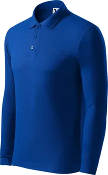Pánské tričko Malfini Pique Polo LS královská modrá S