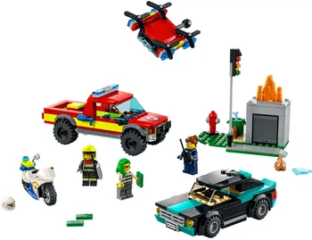 LEGO City 60319 Hasiči a policejní honička