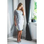 Dámské společenské šaty Estera model 134316 - Jersa šedá 36