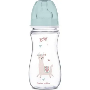 Kojenecká láhev Canpol babies Lahev se širokým hrdlem EXOTIC ANIMALS 300 ml