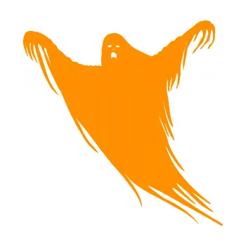 Samolepící dekorace SAMOLEPKA Duch 005 levá (06 - oranžová) NA AUTO, NÁLEPKA, FÓLIE, POLEP, TUNING, VLASTNÍ TEXT, TISK, AUTOSAMOLEPKY.cz, POLEPY, OBRÁZEK, LOGO, SAMOLEPKY